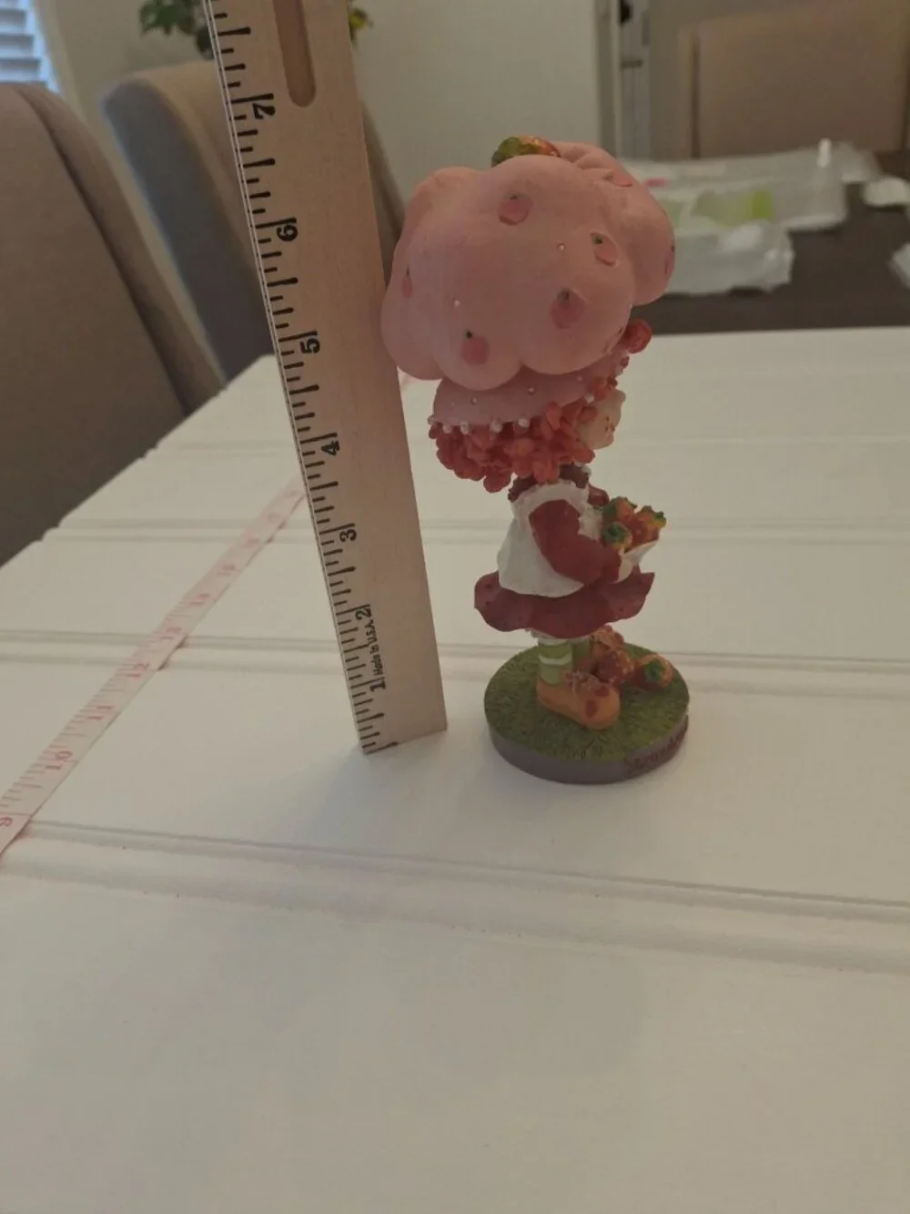 Vintage Strawberry Shortcake Raspberry Tart Bobblehead Mushroom Hat 2002